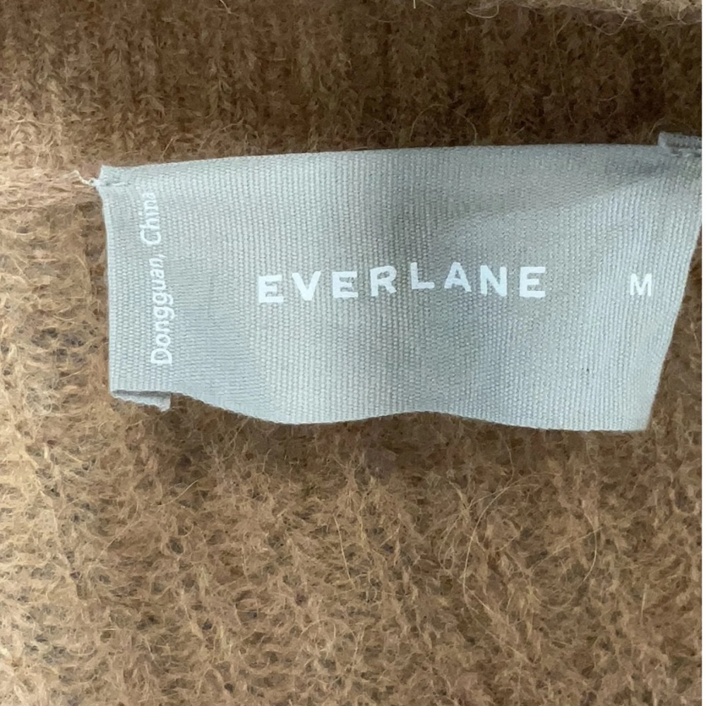 Everlane The Oversized Alpaca Cardigan Merino Wool Lightweight Ribbed Duster M - Picture 7 of 8